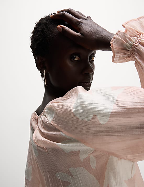 Lyocell Rich Printed Blouse