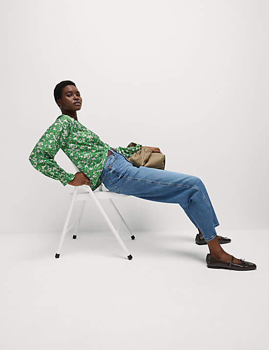 Lyocell Rich Printed Blouse