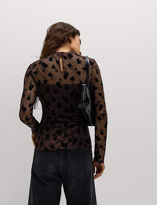 Flock Fitted Mesh Top