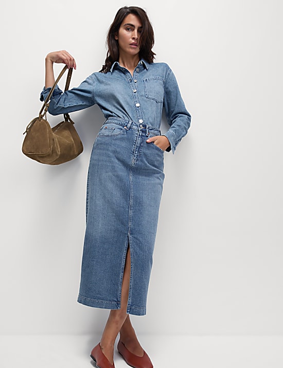 Denim Collared Shirt