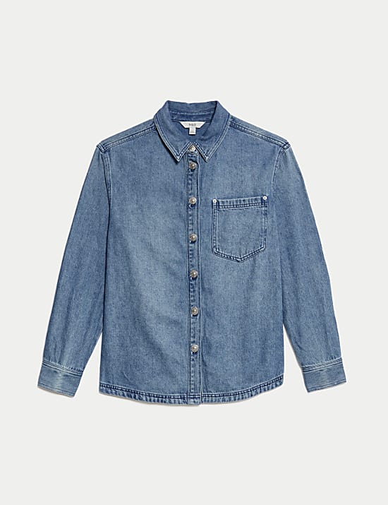 Denim Collared Shirt