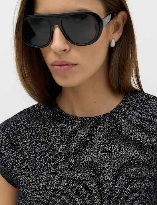 Cotton Rich Sparkly Cap Sleeve Top