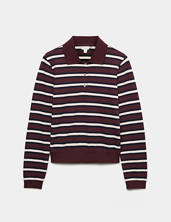 Cotton Rich Striped Rugby Top