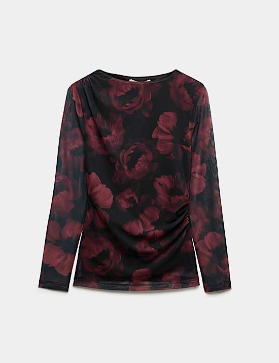 Mesh Floral Top