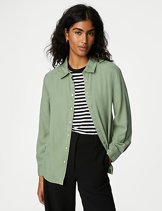 Pure Lyocell&trade; Collared Shirt