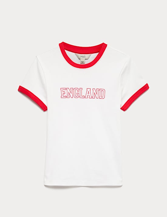 Pure Cotton Slim Fit Football T-Shirt