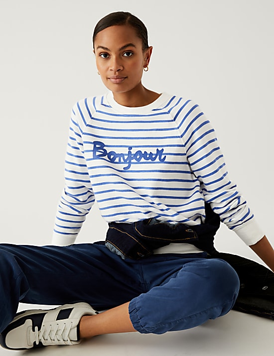 Pure Cotton Printed Sweatshirt