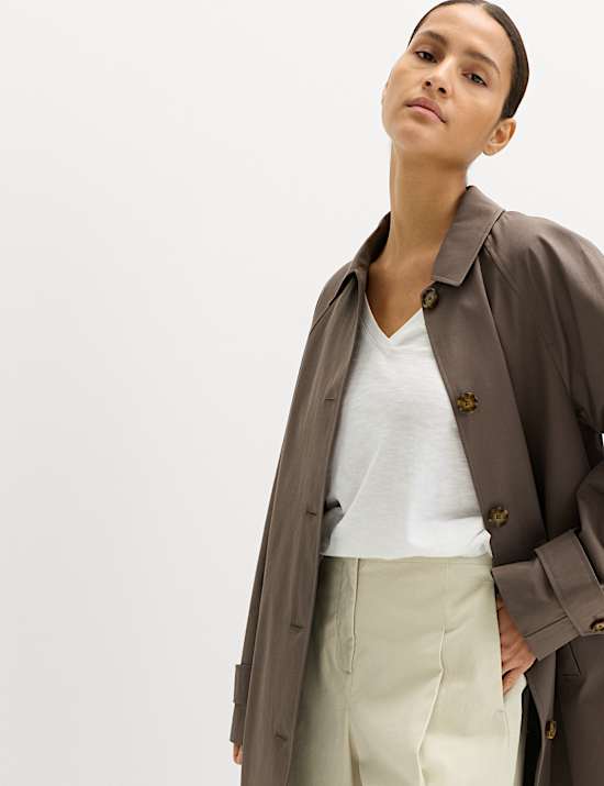 2pk Pure Cotton V-Neck Relaxed T-Shirts