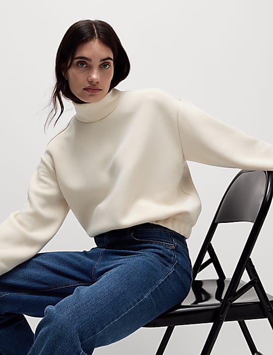 High Neck Sweatshirt