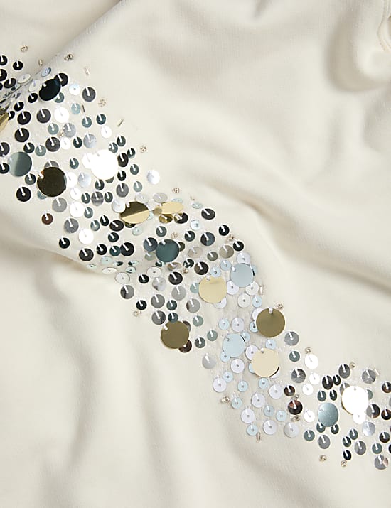 Pure Cotton Sparkly Sweatshirt