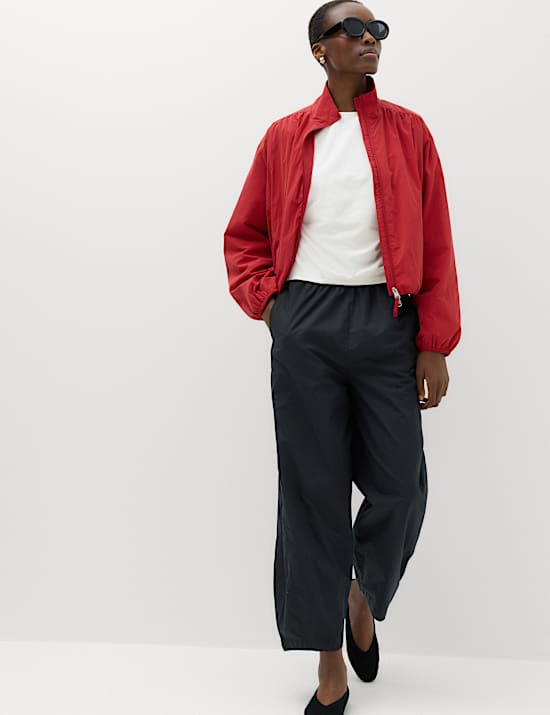 Cotton Rich Short Sleeve Ruched T-Shirt