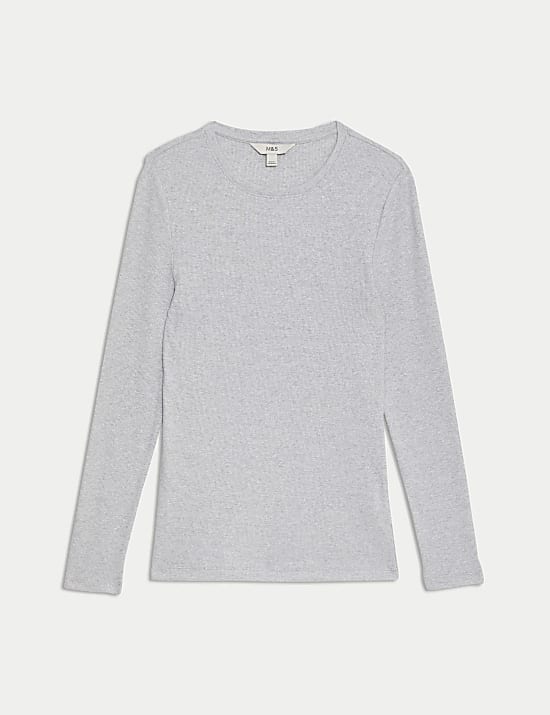 Cotton Rich Sparkly Regular Fit Top