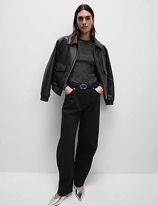 Cotton Rich Sparkly Regular Fit Top