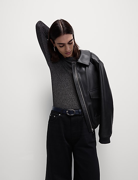 Cotton Rich Sparkly Regular Fit Top