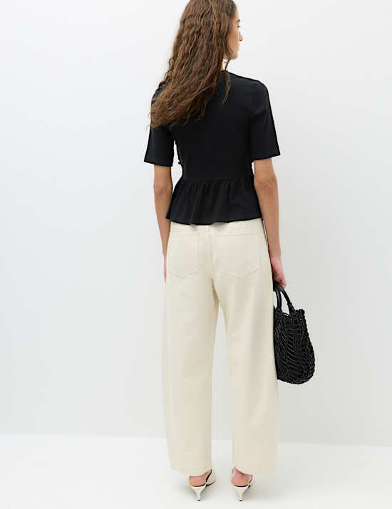 Pure Cotton Ruffle Top