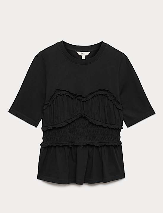Pure Cotton Ruffle Top