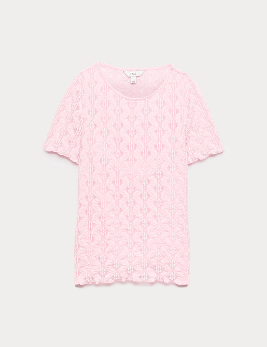 Secondskin-Oberteil mit Spitze