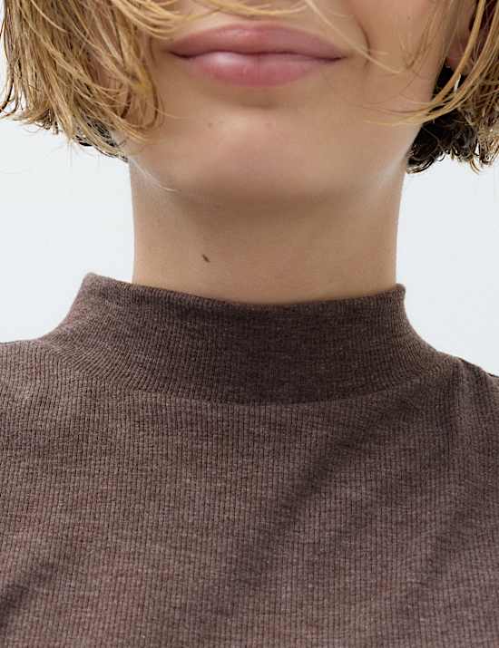 Cosy High Neck Half Sleeve T-Shirt