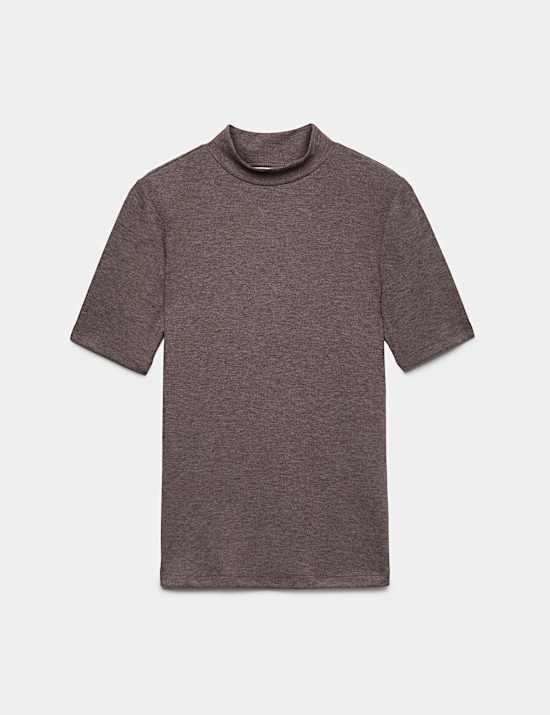 Cosy High Neck Half Sleeve T-Shirt