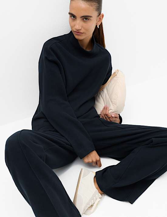 Cotton Rich Cosy Funnel Neck Top