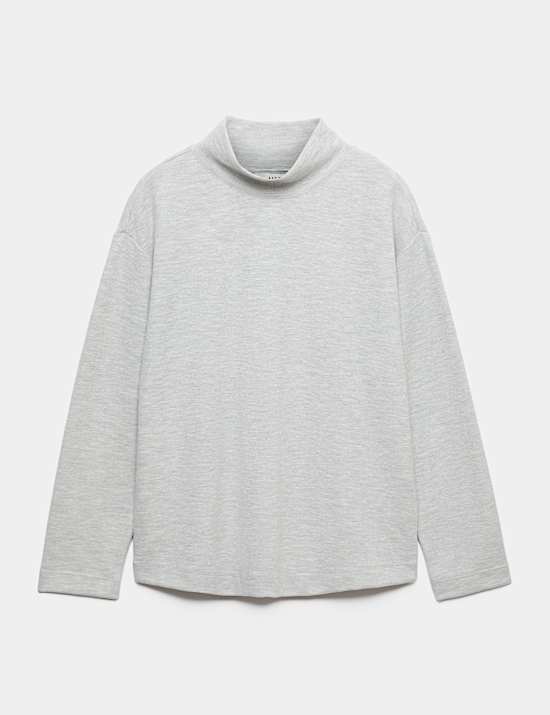 Cotton Rich Cosy Funnel Neck Top