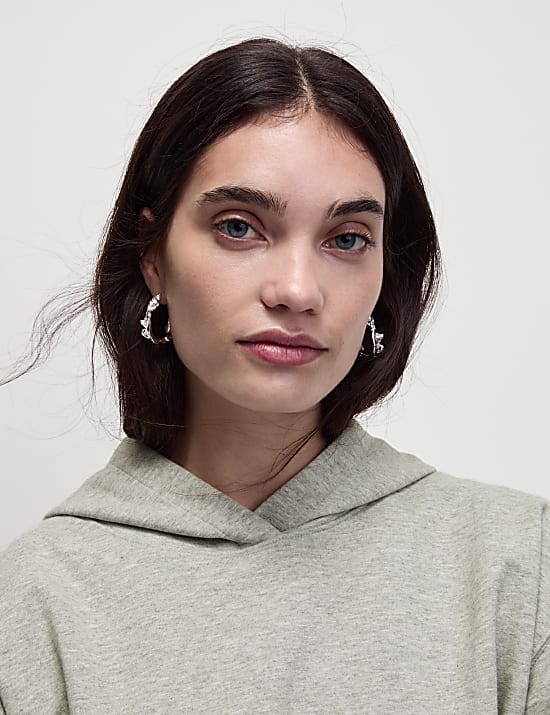 Cotton Rich Bubble Hem Hoodie