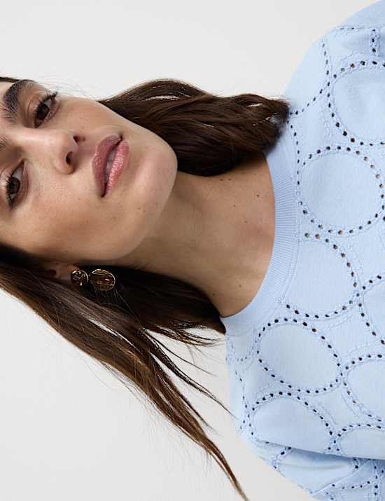 Cotton Rich Broderie T-Shirt