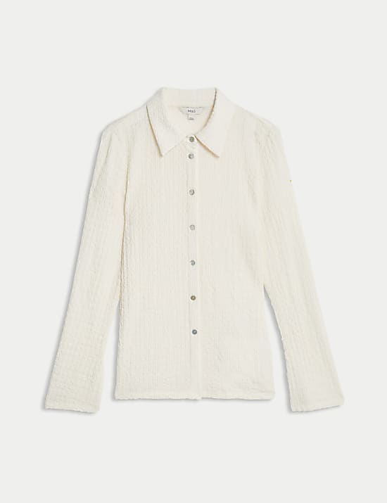 Haut coupe standard &agrave; motif textur&eacute;