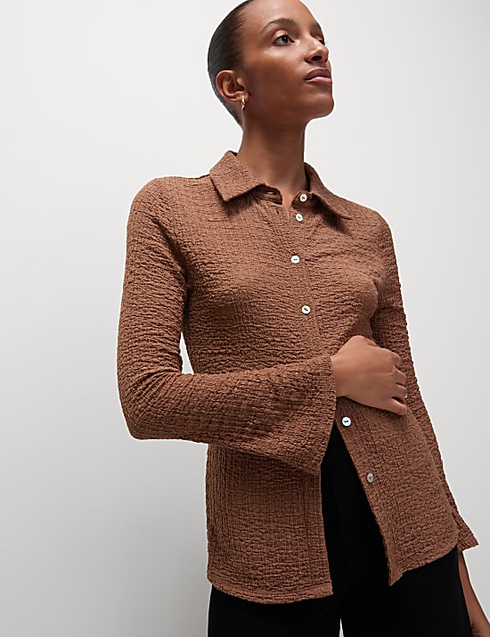 Textured Regular Fit Top