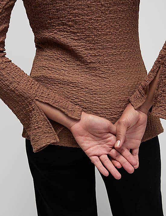 Textured Regular Fit Top