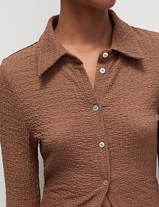 Textured Regular Fit Top