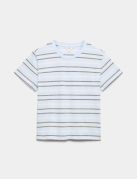 Pure Cotton Striped T-Shirt