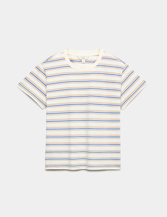 Pure Cotton Striped T-Shirt