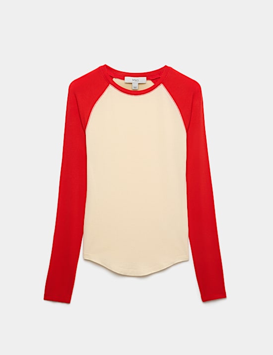 Colour Block Raglan Top