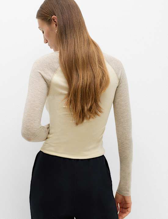 Colour Block Raglan Top