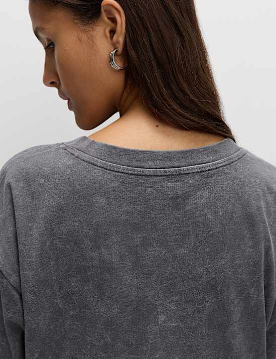 Pure Cotton Oversized Band T-Shirt