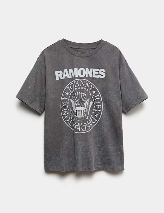 Pure Cotton Oversized Band T-Shirt