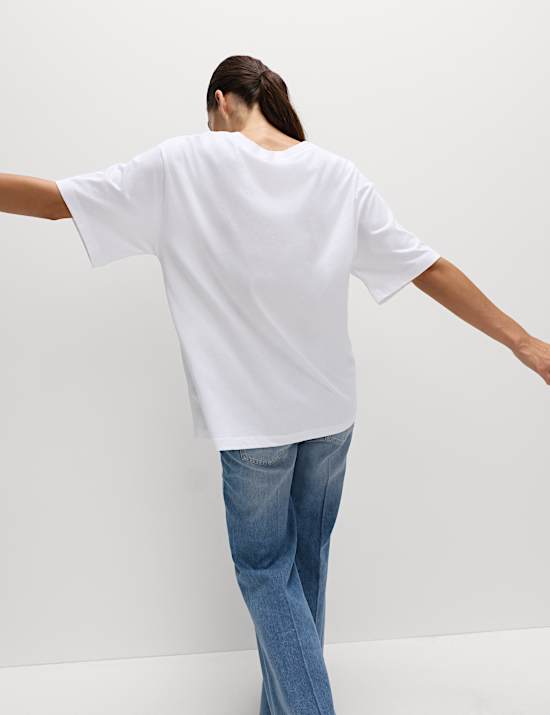 Pure Cotton Oversized Band T-Shirt