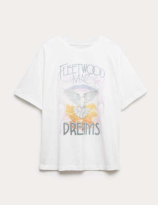 Pure Cotton Oversized Band T-Shirt