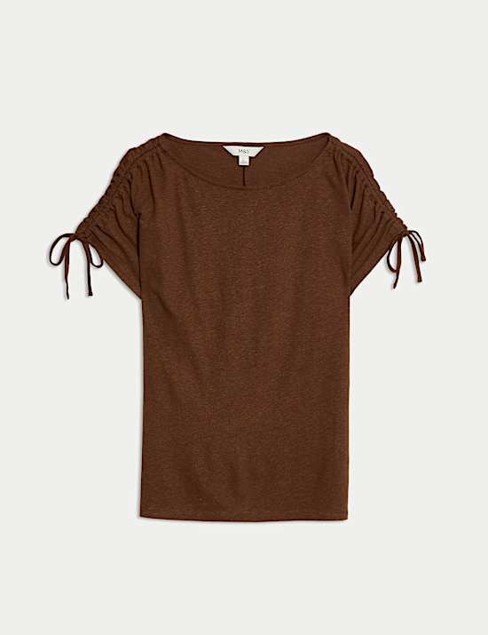 Kaus Oblong Model Kerut Campuran Linen