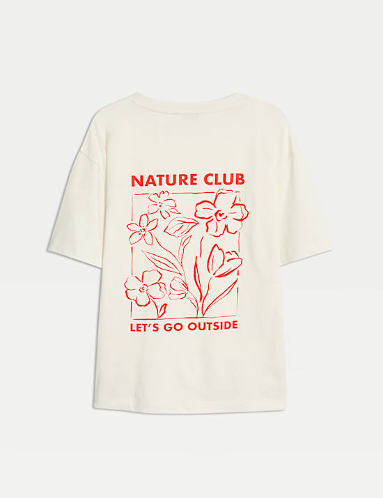 Pure Cotton Graphic Oversized T-Shirt