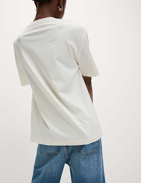 Pure Cotton Graphic Oversized T-Shirt