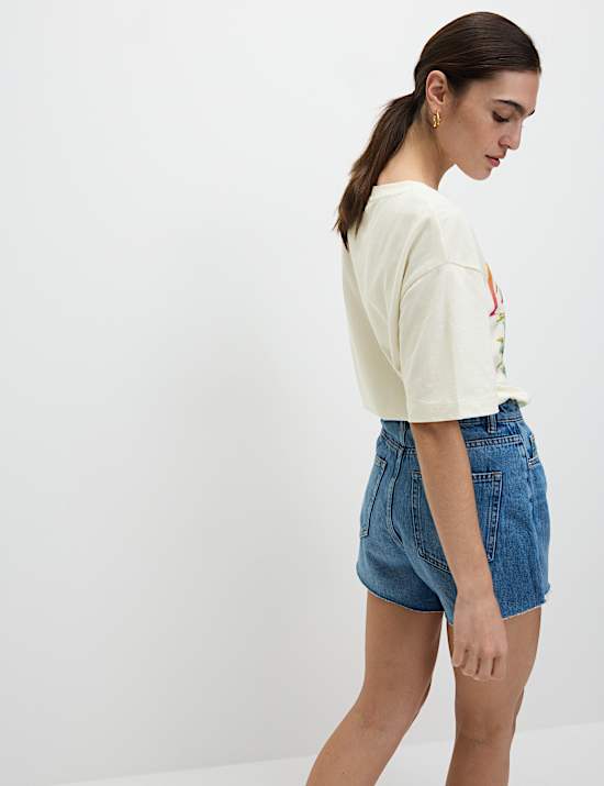 Pure Cotton Graphic Oversized T-Shirt