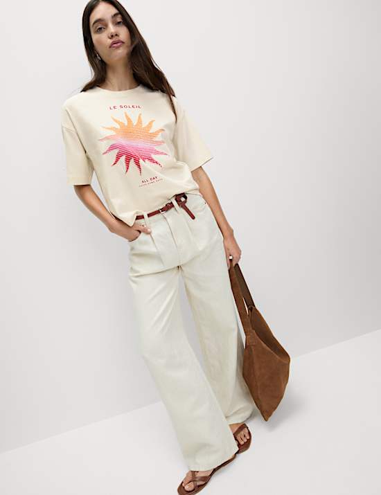 Pure Cotton Embellished T-Shirt