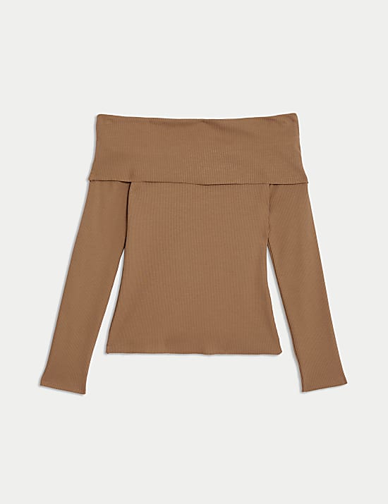 Cotton Rich Off The Shoulder Top