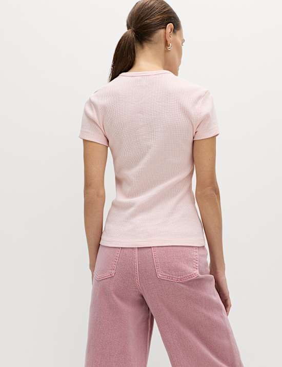 Pure Cotton Waffle T-Shirt