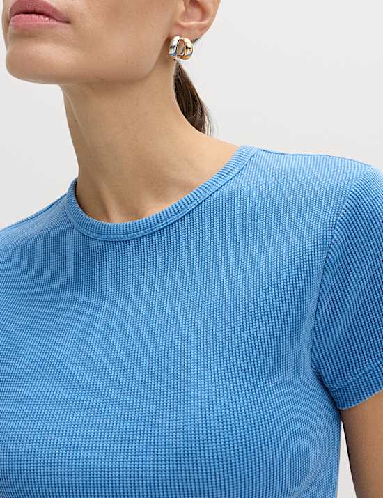 Pure Cotton Waffle T-Shirt