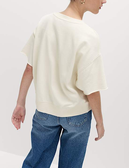 Pure Cotton Garment Dye Sweatshirt