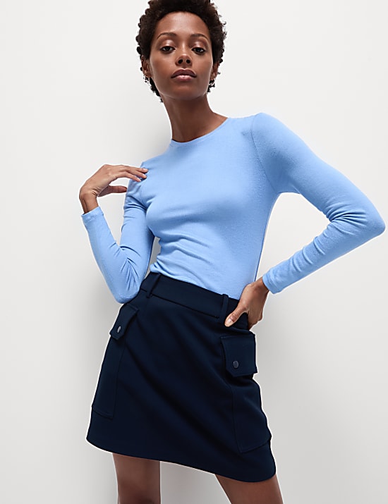 Cosy Crew Neck Slim Fit Top