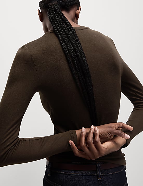 Cosy Crew Neck Slim Fit Top